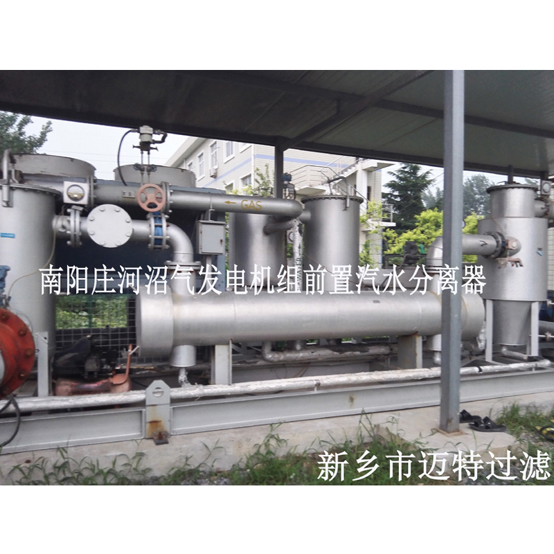 河南南阳垃圾沼气发电厂燃烧机前气体处理模块，